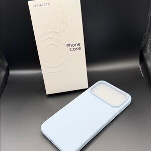 Blue Silicone Light Blue Phone Case iPhone for 17 Pro Max - Brand New